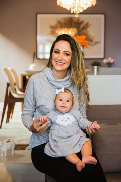 Blusa de amamentação dupla malha lanzinha manga longa gola rolê - Dnmammy roupas de amamentação