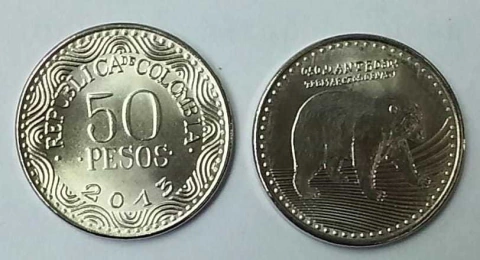 COLOMBIA 2013 50 PESOS