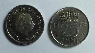 HOLANDA 1960/80 25 CENT