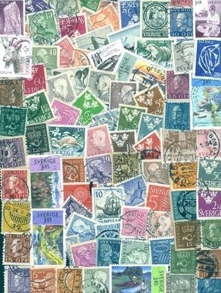 Colección de 500 estampillas de SUECIA