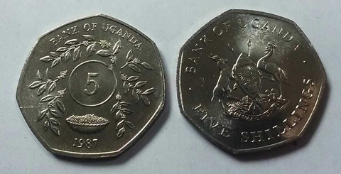 UGANDA 1987 5 SHILLING