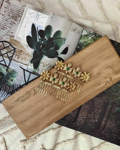 Peineta Goldie Flower