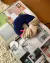 Scrunchie Knit Indigo - comprar online