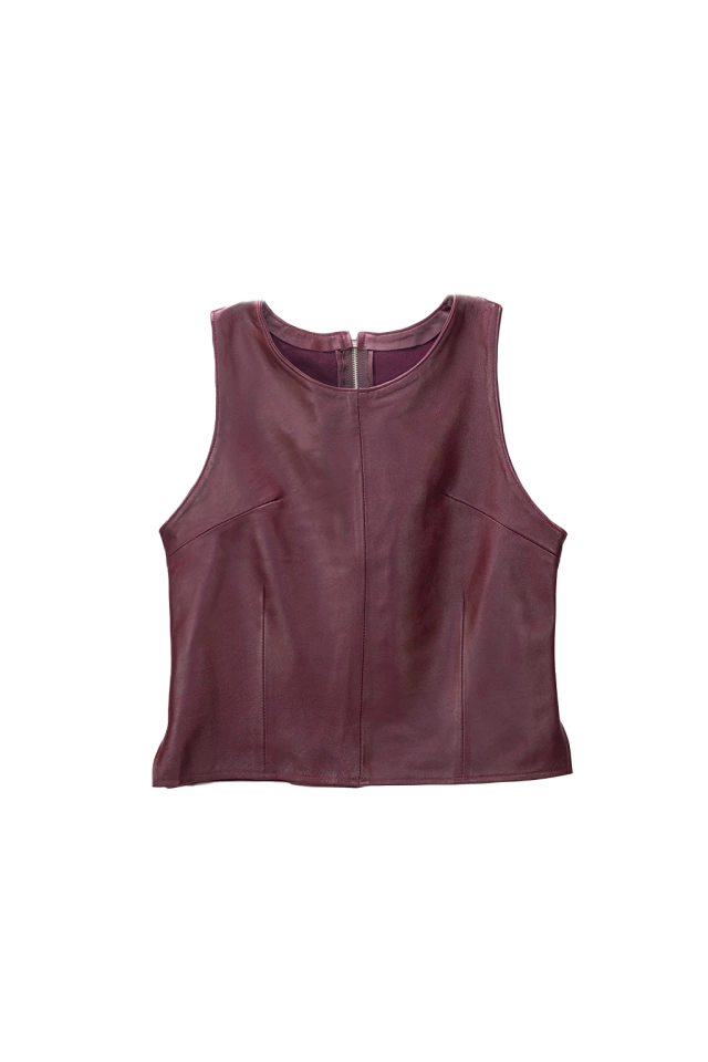 Top Potra Cuero Burgundy