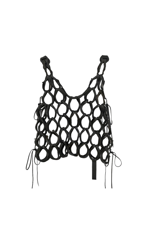 Crop Top Verona | Negro - comprar online