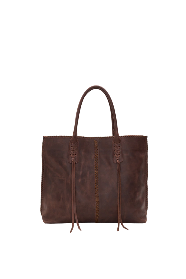 Cartera Gringa de cuero choco de Las Cabrera