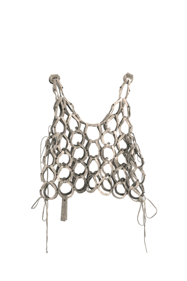 Crop top Verona Hielo de Las Cabrera