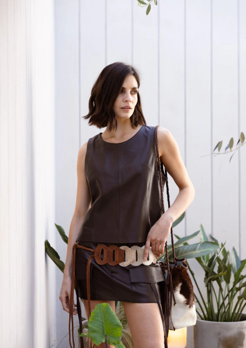 Top Potra | Cuero Choco - comprar online