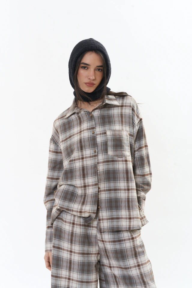 Camisa amalfi de viyela tartán de Las Cabrera — imagen 5