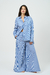 Conjunto Camisa & Pant Amalfi | Poplin Raya Azul - tienda online