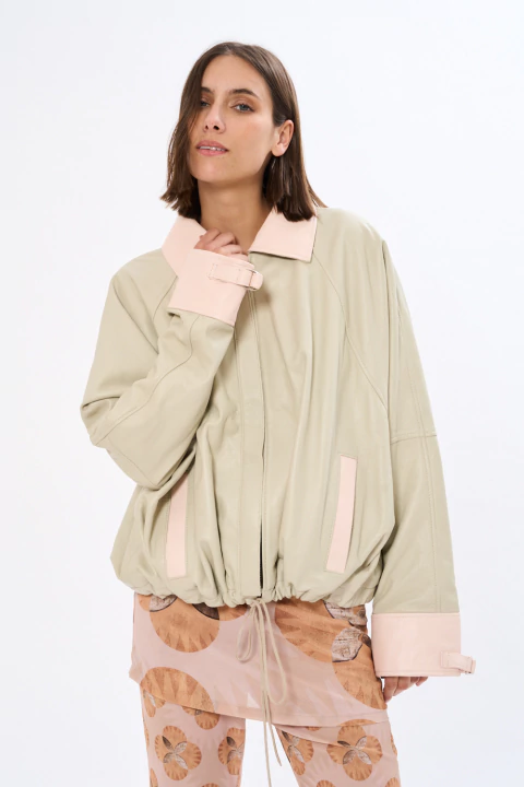 Campera Tucson | Cuero Hielo - Rosa - comprar online