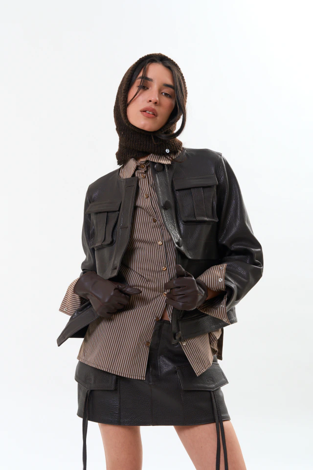 Guantes Runa de cuero choco de Las Cabrera — imagen 2
