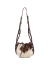 Bandolera Lirio | Cuero Choco - Pelo Overo - comprar online