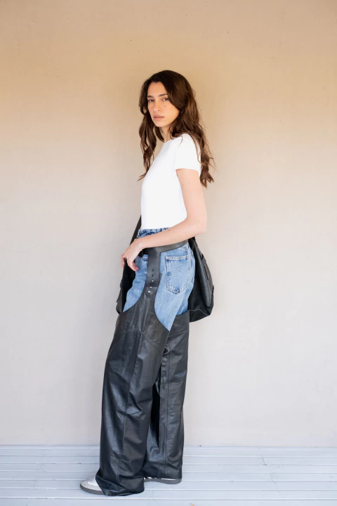 Cabrera Chap Pants | 100% Cuero Negro