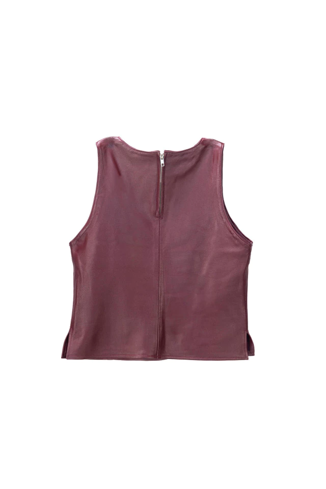 Top Potra Cuero Burgundy — imagen 2