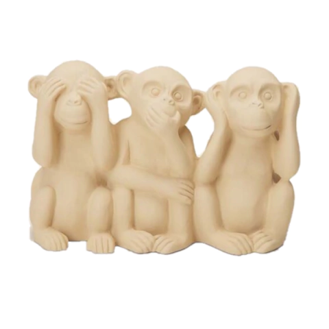 ESCULTURA MACACOS EM CIMENTO - 14202 - comprar online