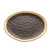 PRATO DE SOBREMESA PORCELANA PRETO E DOURADO DUBAI 21CM - 17757 - comprar online