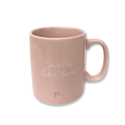 MINI CANECA SMELLS LIKE LOVE COFFEE COROA ROSA