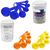 KIT POTE MEDIDOR BRANCO E COLHERES MEDIDORAS COLOR - 7 PEÇAS