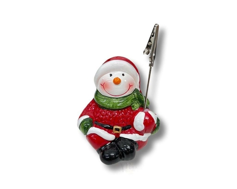 ENFEITE NATAL BONECO PORTA RECADO BONECO DE NEVE - 9808***