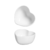 BOWL CORAÇÃO PEQUENO FUNDO ALGODÃO DOCE BRANCO