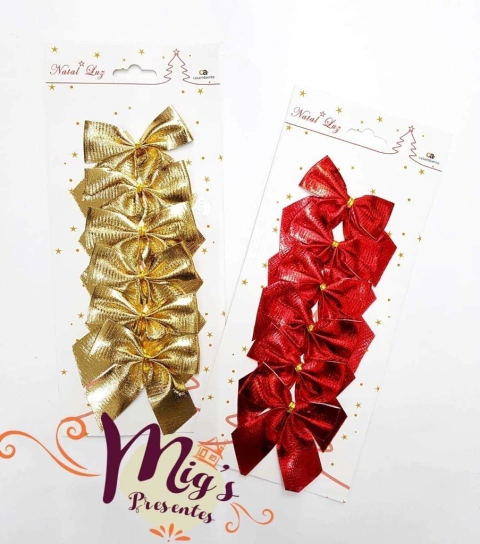 LAÇO DECORATIVO NATALINO - 6 PEÇAS