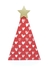 ENFEITE ÁRVORE DE NATAL PINHEIRO CORAÇÃO - VERMELHA***