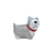 CACHEPOT CACHORRO CINZA P - 10454**