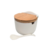 SALEIRO DE MESA COM TAMPA DE MADEIRA E COLHER BIANCO - 5773 - comprar online