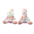 BONECO DE PELUCIA NATAL ROSA 25 CM - 7369