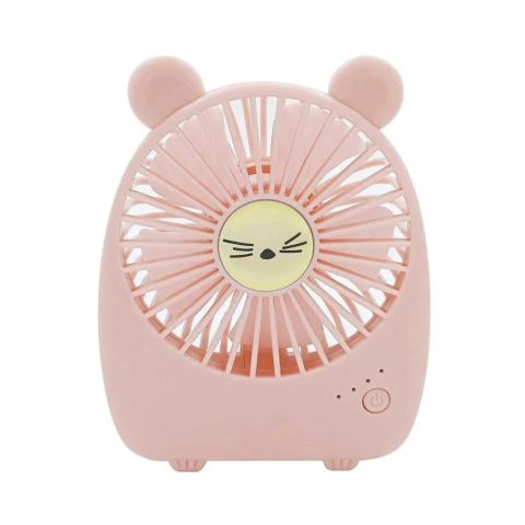 MINI VENTILADOR PORTATIL USB URSINHO ROSA - 0504