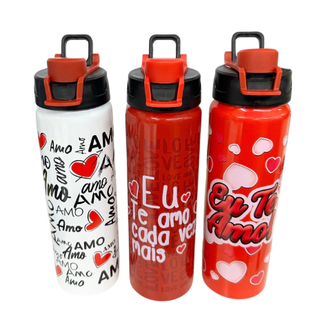 GARRAFA DE ALUMINIO AMOR 600 ML - 70211