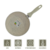JOGO DE PANELA IBIZA WHITE REVESTIMENTO CERAMICO 8 PEÇAS - 5923 na internet