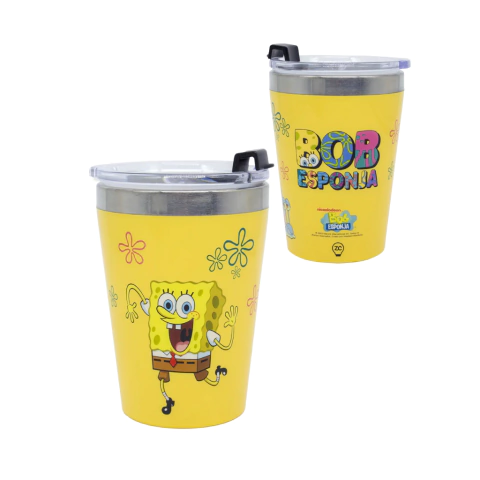 COPO VIAGEM SNAP BOB ESPONJA 300ML - 25278