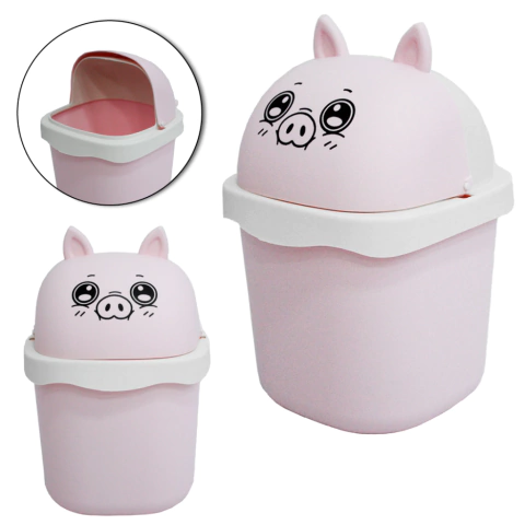 LIXEIRA DE MESA PORQUINHO ROSA 1,5 L - 3151 - comprar online