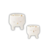 CACHEPOT BRANCO C/ DOURADO - 3008