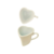CANECA ALTA CORAÇÃO ALGODÃO DOCE BRANCA - 170ML