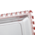 TRAVESSA RETANGULAR DE CRISTAL MIL CORAÇÕES ROSA 30X13CM - 1715 - comprar online