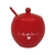 AÇÚCAREIRO DE PORCELANA LAMOUR VERMELHO 350ML - 176