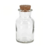 MINI POTE DE VIDRO TAMPA ROLHA 125 ML - 202623