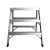 ESCALERA DE ALUMINIO PLEGABLE 3 ESCALONES ELEMENTOOLS - comprar online