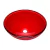 BACHA DE VIDRIO SIZE ROJA 305X305X120 MM
