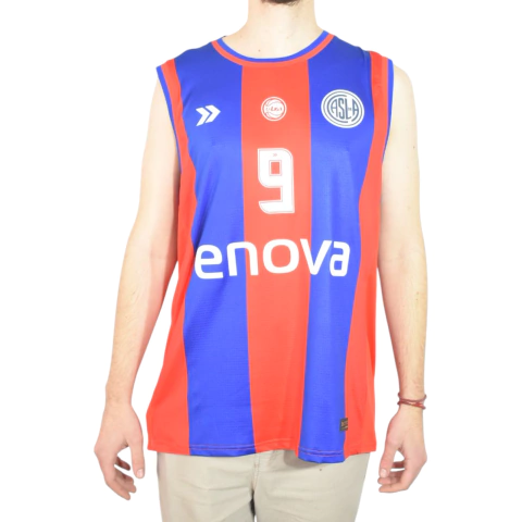 Camiseta de Básquet San Lorenzo Titular Atomik C/ Publicidades - comprar online