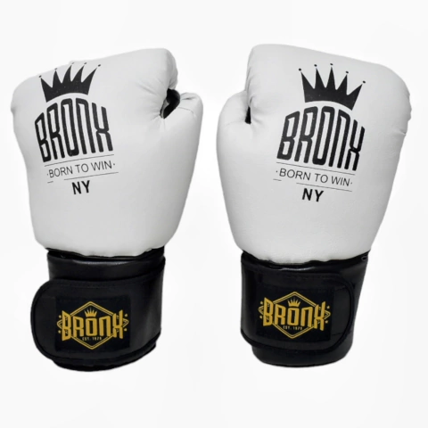 Guantes Bronx Classic Boxeo Blanco