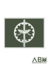 DISTINTIVO EMBORRACHADO DO QUADRO AUXILIAR DE OFICIAIS - QAO