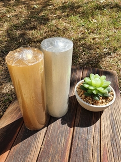 Velón 7 días Dorado y Plateado