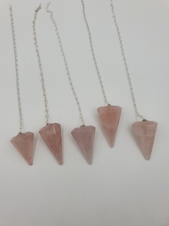 Péndulo de cuarzo rosa - comprar online