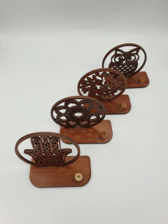 Porta Sahumerio de Madera con figuras - comprar online