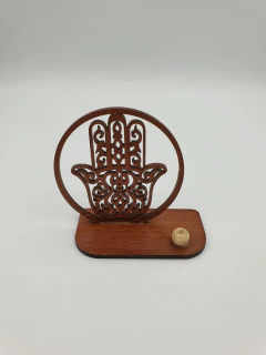 Porta Sahumerio de Madera con figuras