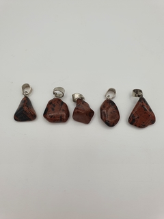 Dije de Obsidiana Caoba - Pulido - Chico - Acero - comprar online